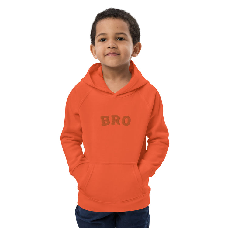 BRO Embroidered Kids eco hoodie