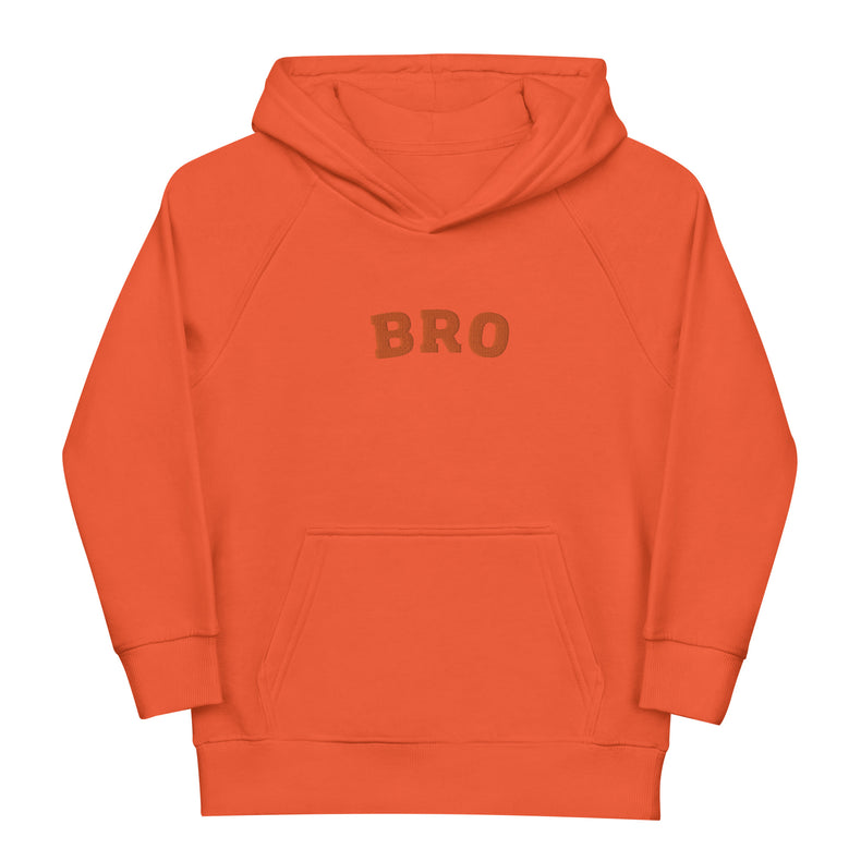 BRO Embroidered Kids eco hoodie