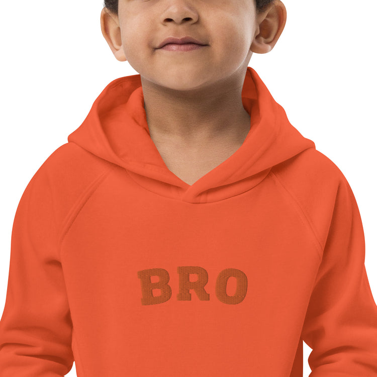 BRO Embroidered Kids eco hoodie
