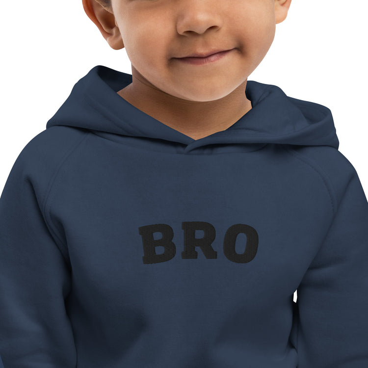 BRO Embroidered Kids eco hoodie