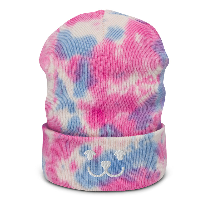 Tie-dye puppy beanie