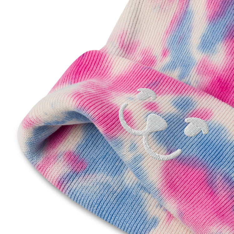 Tie-dye puppy beanie