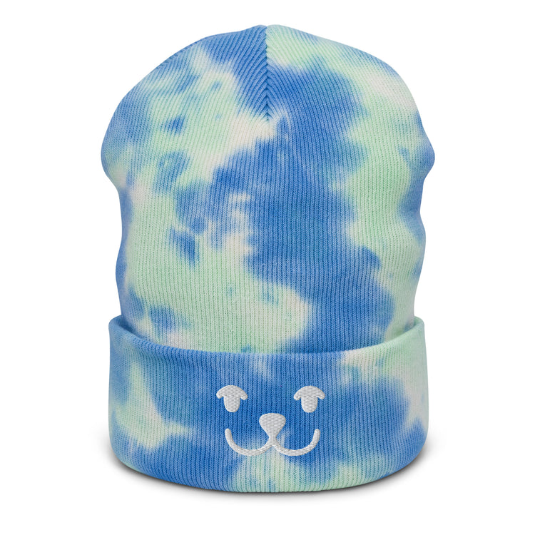Tie-dye puppy beanie