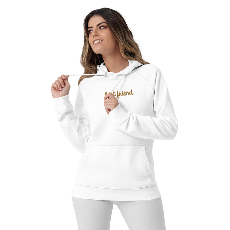 BEST FRIEND Adult eco raglan hoodie
